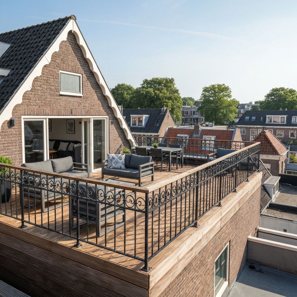 Dakterras bouwtekening