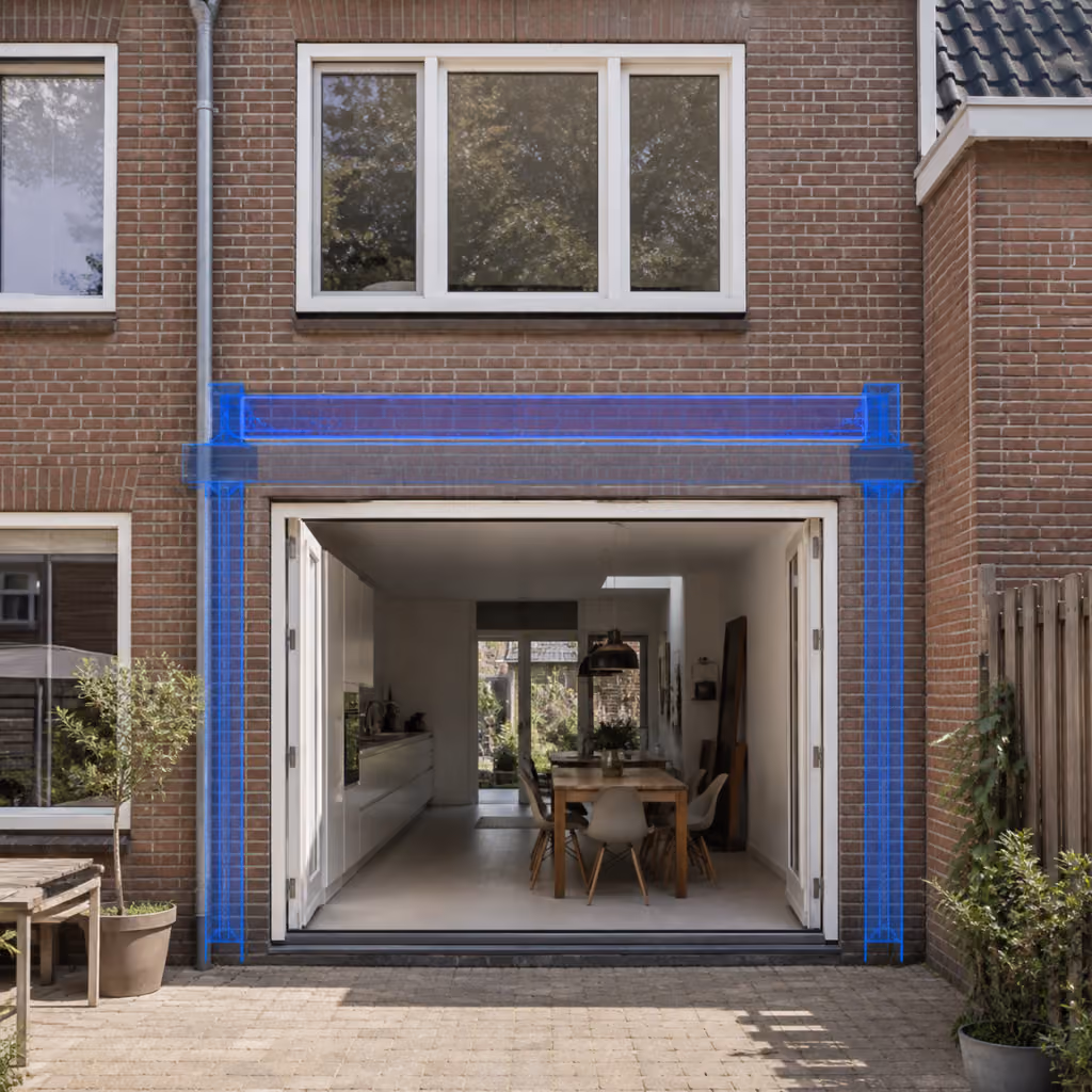 Constructieberekening geveldrager latei hero met technische bouwtekening